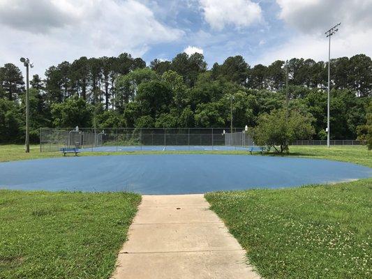 Large open play area.