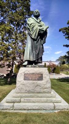 Dr. Martin Luther statue in the Luther Memorial Park.