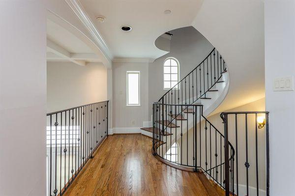 Hardwood floors and stairs