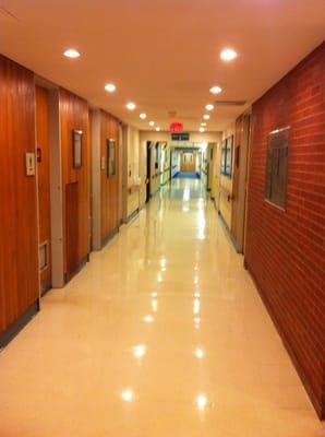 Main floor at Mt. Sinai Rehab Hospital.