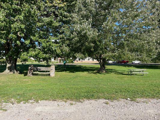 Park like area outside vet office