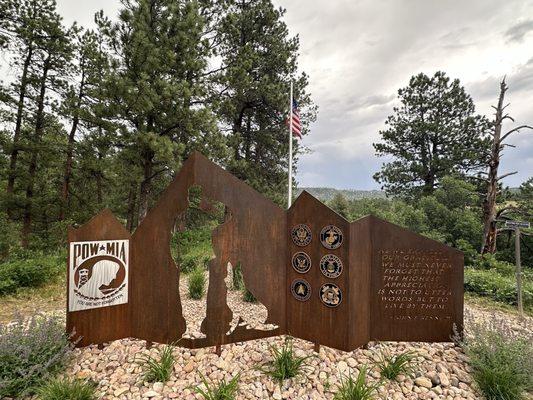 Veteran's Memorial in the park.