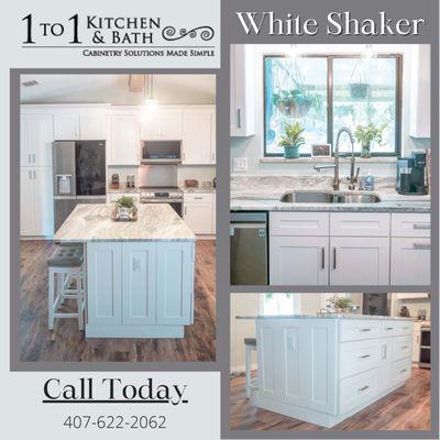 White Shaker Cabinets in Stock