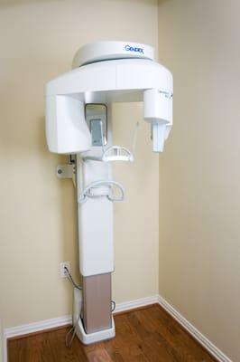 Digital radiography is used to minimize any radiation.