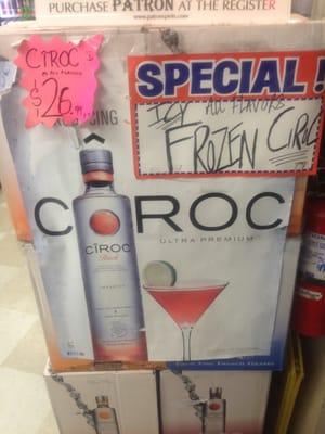 26 for 750ml of CIROC