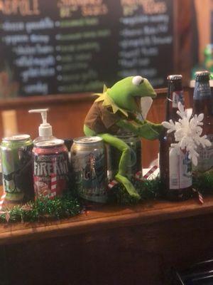 Kermit gettin crunk!