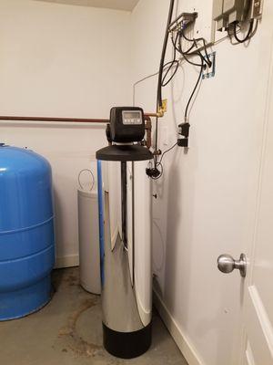 New clack heavy duty on demand water softener installed today dec 20, 18