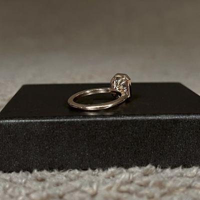 Custom Tulip Basket Engagement Ring