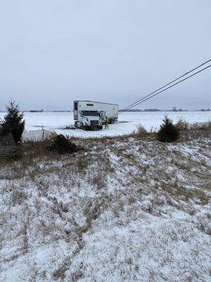 Black ice leads to 150ft in farm field