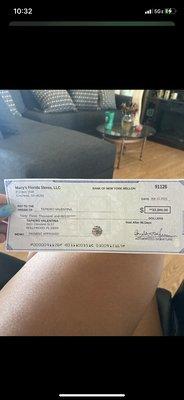 Fake check