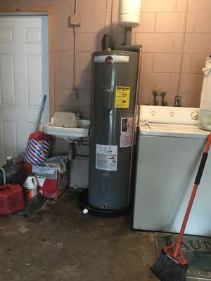 Another electrical 40 gallon Rheem tank. We install Gas and hybrids as well.