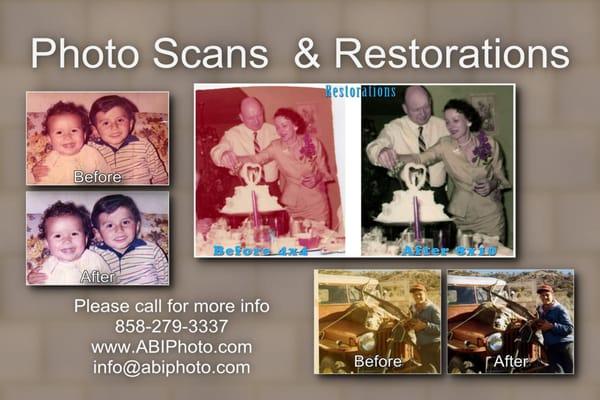 Restorations, and Retouching