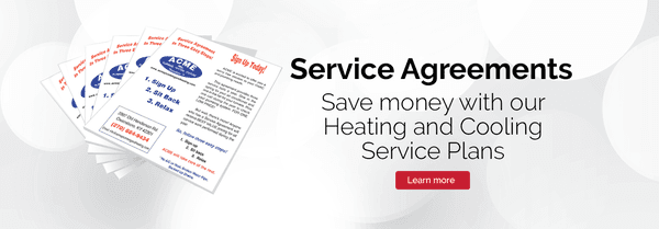 Save money with our service agreements for heating and cooling! Ask your ACME representative for details.