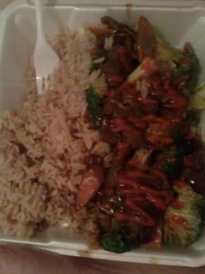 Kung pao chicken delivery...rainy day in *perfectionism*