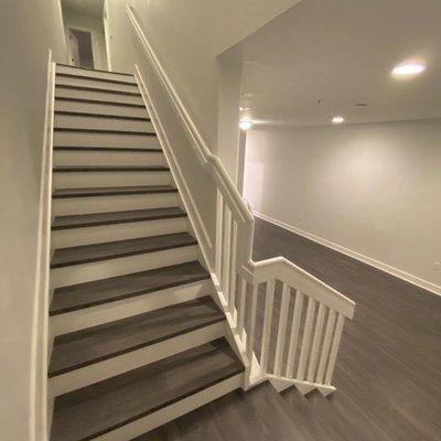 Second floor ( remodeled steps, flooring & painting)