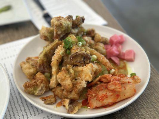 Fried Korean mushrooms