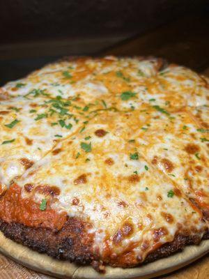 Chicken Parm Pizza with Vodka Sauce