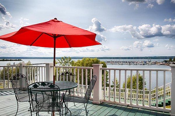 Deck overlooking Lake Superior