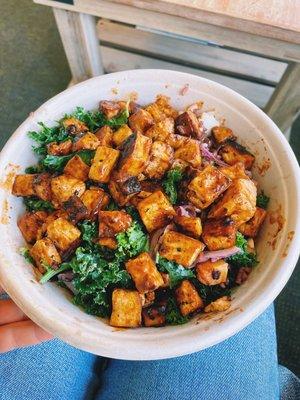 Mayweather (with BBQ tofu (amazing))