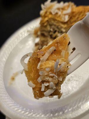 Close-up of a Baklava.