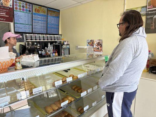 Front counter and kolaches!