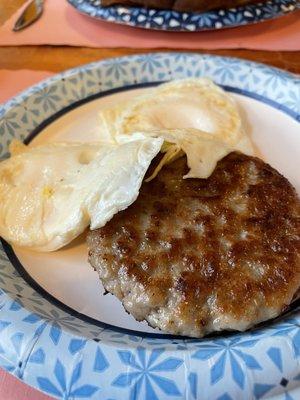 Sausage patty & two farm-fresh eggs