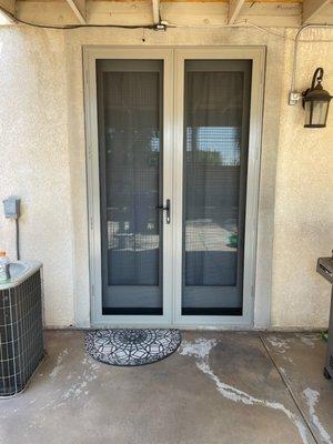 Adobe Color French Security Screen Doors 60x96