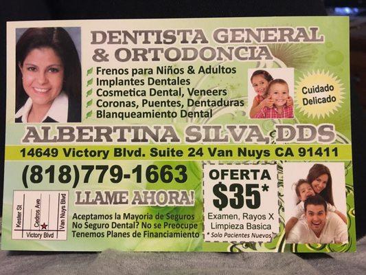 Dr. Silva Spanish language office info