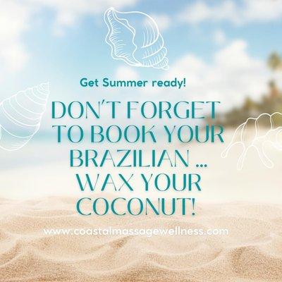 Book your Brazilian wax today!