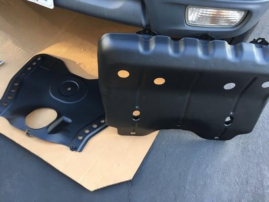 Skid plates off a Toyota Tacoma   Came out beautiful