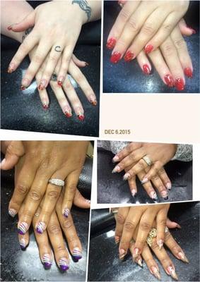 Gel nails..Nails art...Creative!!!