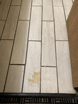 Bathroom floor