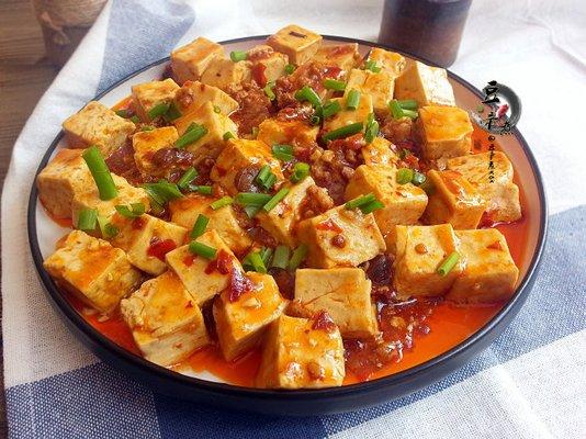 Bean Curd Szechuan Style W. Meat