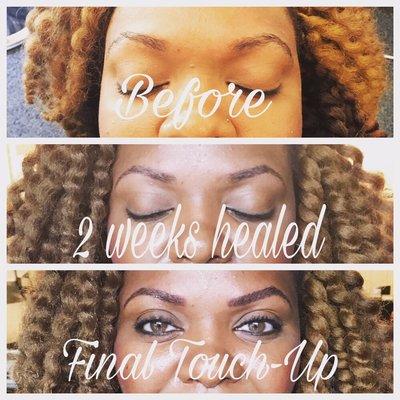 With microblading you won't have to pencil in or tint your brows for up to 2 years!!!