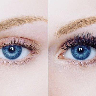 Before and After Eyelash Extensions