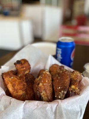 Wings 1/2 Buffalo 1/2 Garlic Parmesan