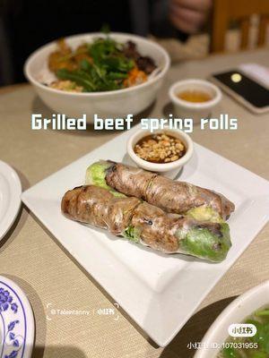 beef sping rolls