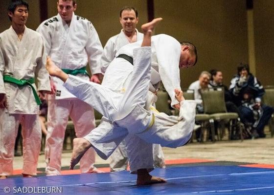 Budokan Dojo demonstrating judo at the 2015 Sakura-Con!