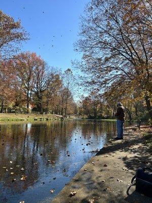 My brother-in-law having fun fishing on Oct 23rd.