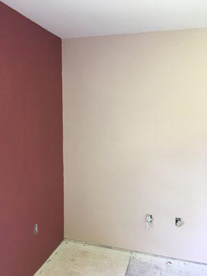 Two Tone Main Hall of a single family home painting Job