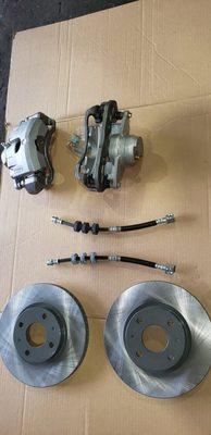 A complete brake job on a Ford Focus