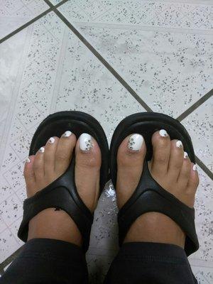 Yay! Bride pedicure