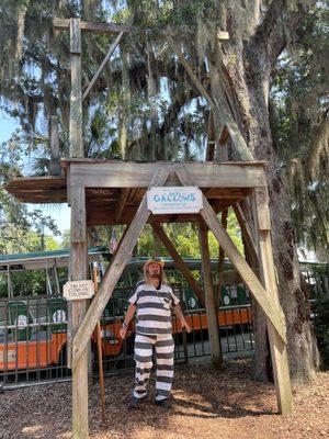 Our tour guide at the Old Jail.