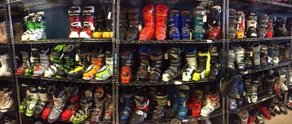 Large supply of boots