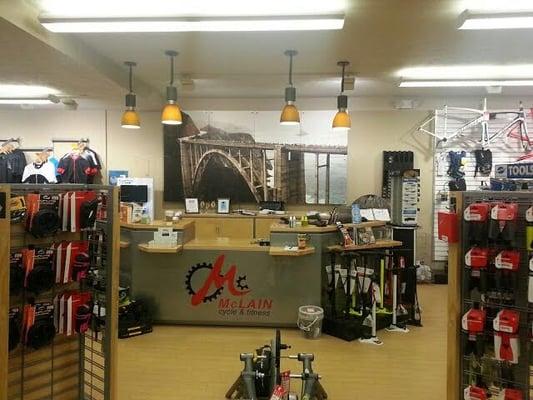 McLain Cycle & Fitness has all your cycling accessories. - Garfield St. location.