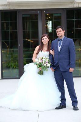 Beautiful bride and groom