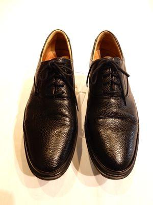 Marc Joseph Black Pebble Grain Leather Oxfords in Size 13M