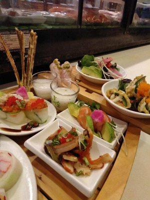 Free side dishes when you order sashimi or sushi!