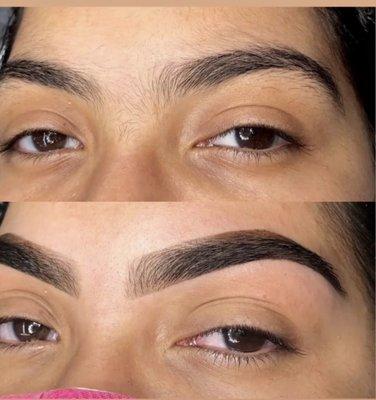 Eyebrow threading n brow henna