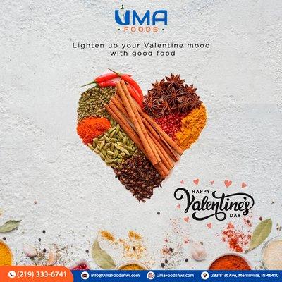 Happy Valentine's Day from #UMAFoods! May your day be filled with love, laughter, and delicious treats.